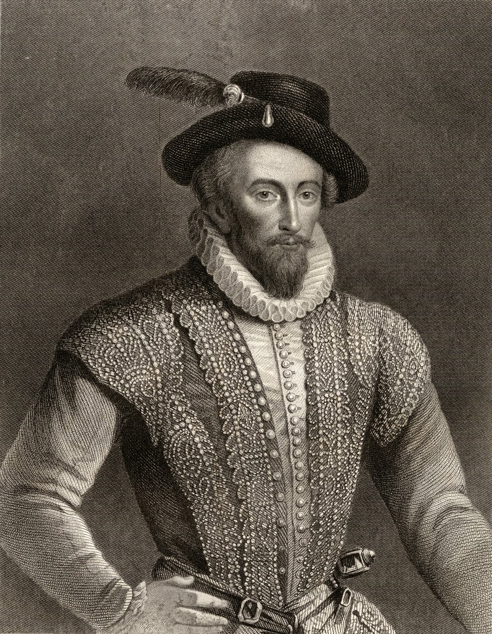 Portret Sir Waltera Raleigha (ok. 1554-1618) autorstwa English School