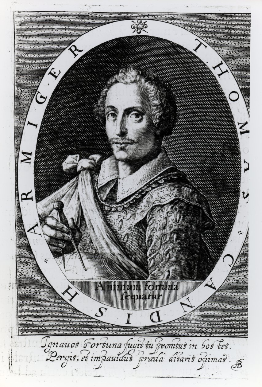 Portret Thomasa Cavendisha (1560-92) autorstwa English School