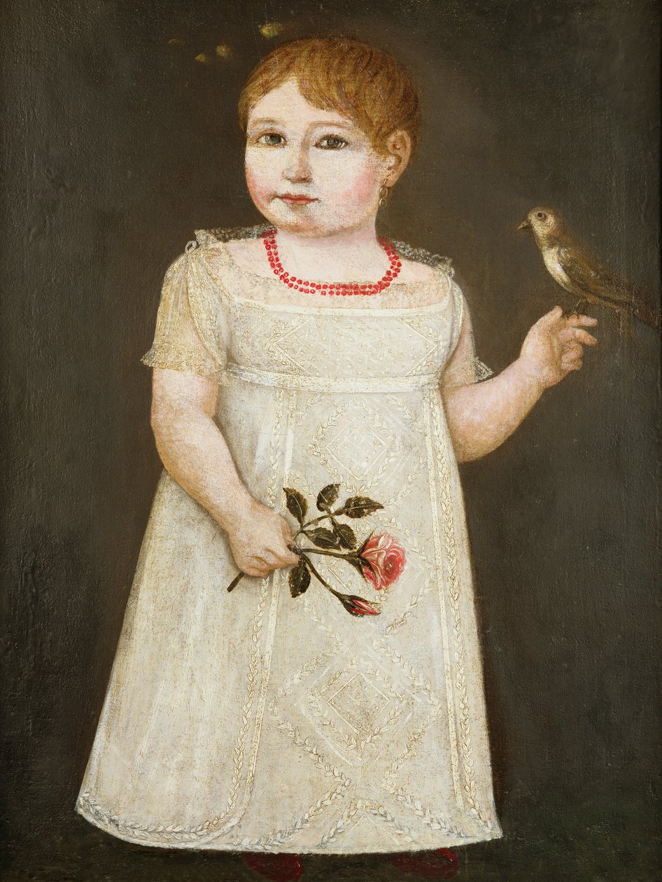 Portret małej dziewczynki autorstwa English School