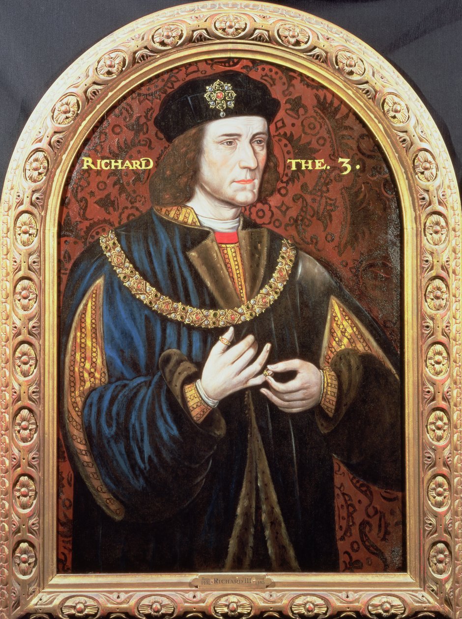 Portret pośmiertny Ryszarda III (1452-85) 1580-1610 autorstwa English School