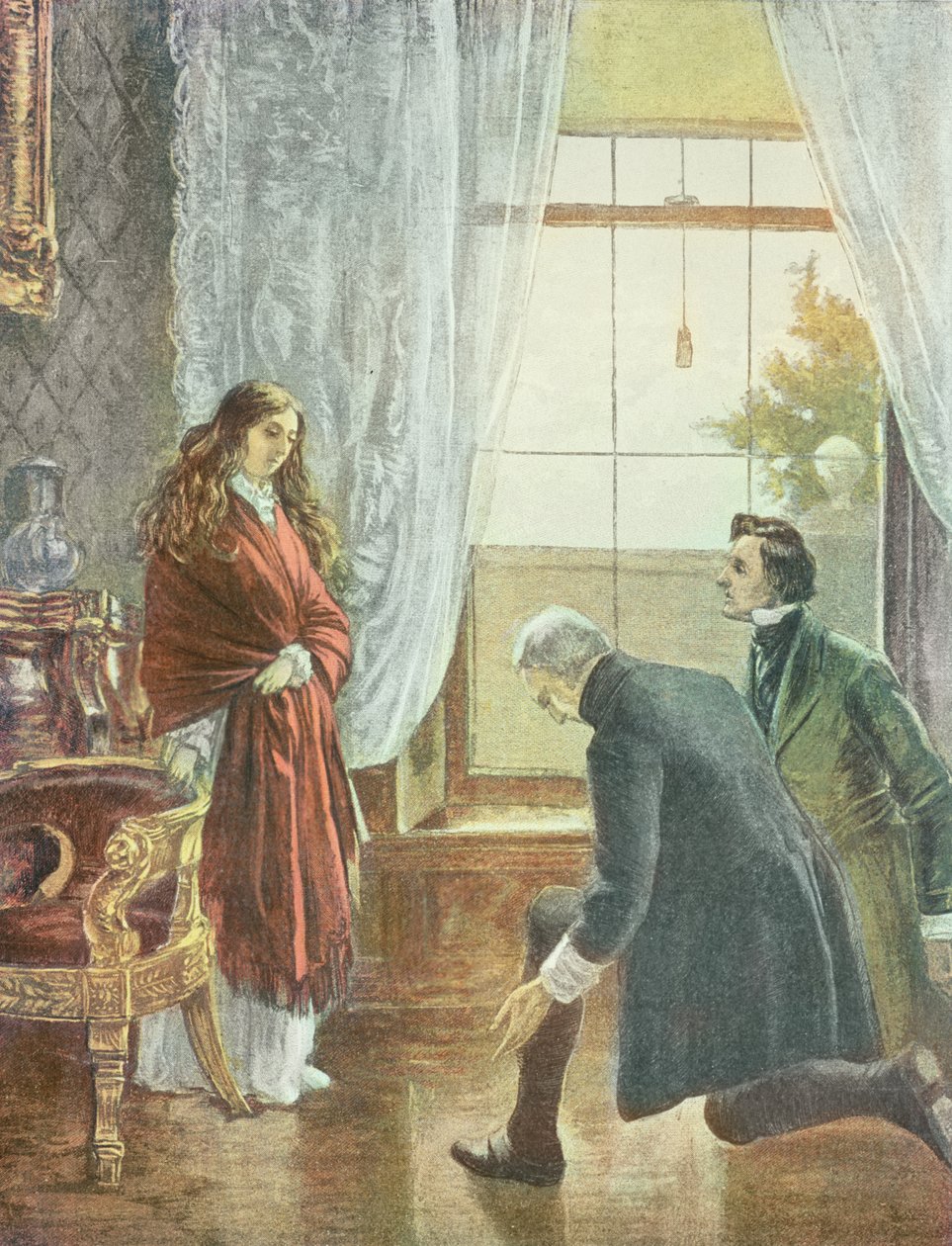 Księżniczka Wiktoria otrzymuje wiadomość o wstąpieniu na tron, 21 czerwca 1837 r. autorstwa English School