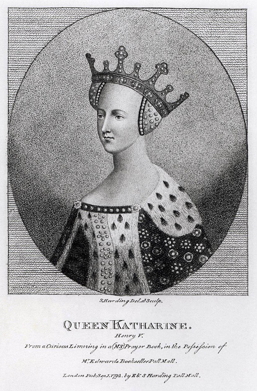 Queen Katherine (1401-37) wyd. w 1792 autorstwa English School