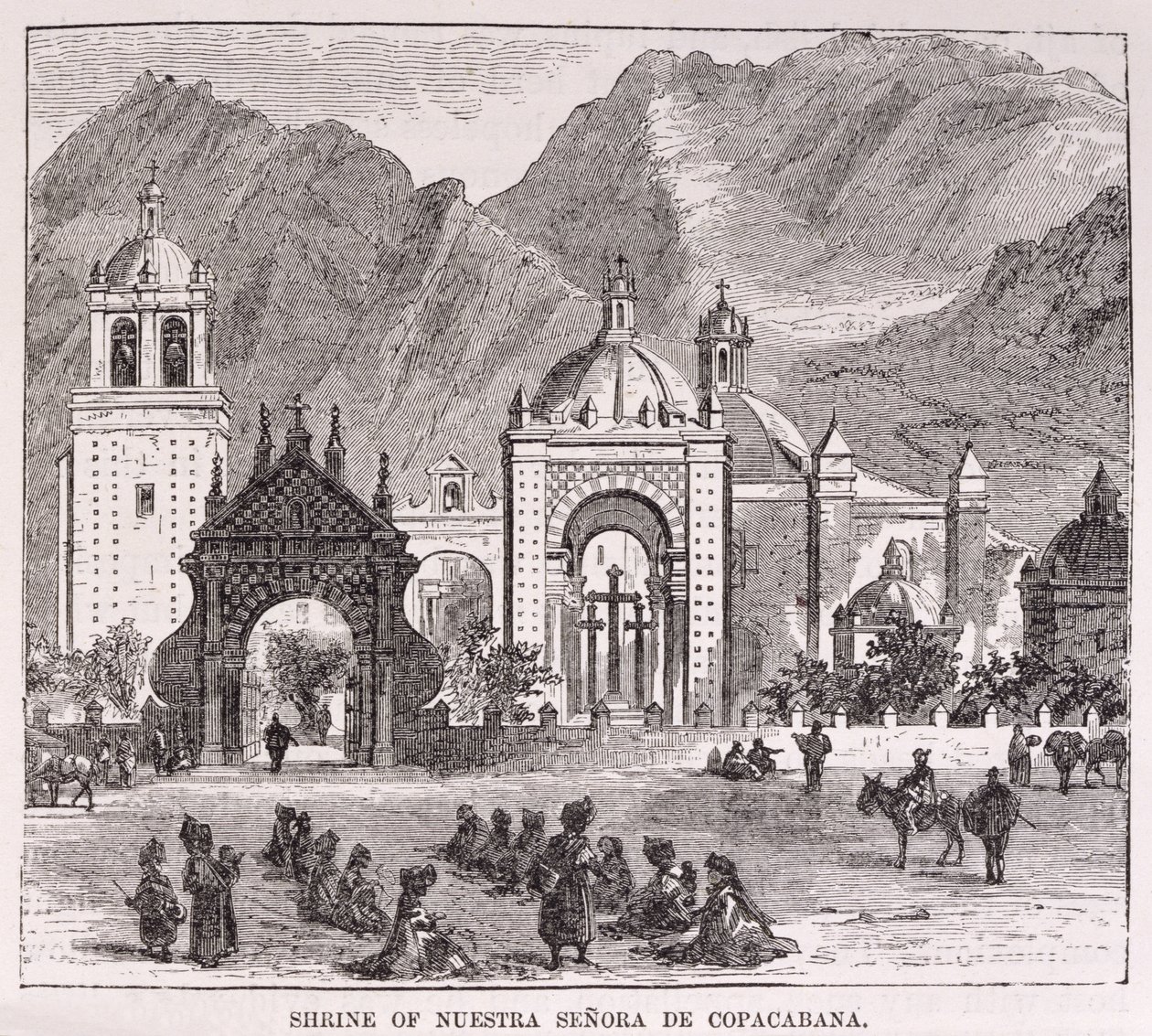 Sanktuarium Nuestra Senora de Copacabana, Lima, Peru, z „Przypadków podróży i eksploracji w krainie Inków” E. George
