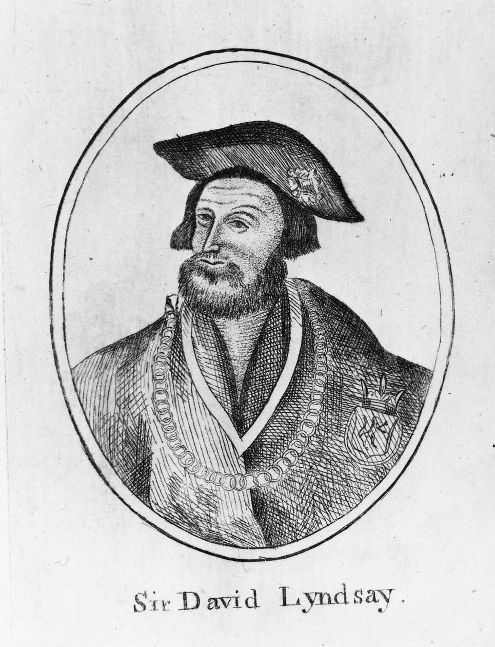 Sir David Lyndsay z Góry, 1634 autorstwa English School