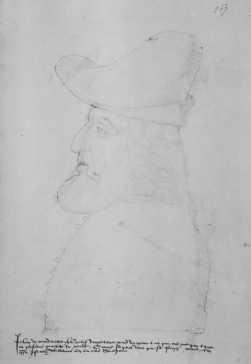 Sir John Mandeville autorstwa English School