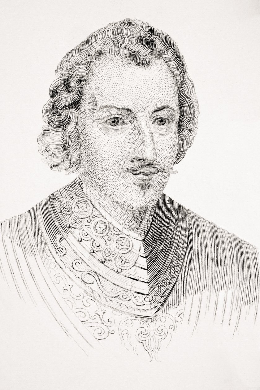 Sir Philip Sidney, ilustracja z „Starej Anglii Worthies” Lorda Broughama, opublikowana ok. 1880 r. autorstwa English School
