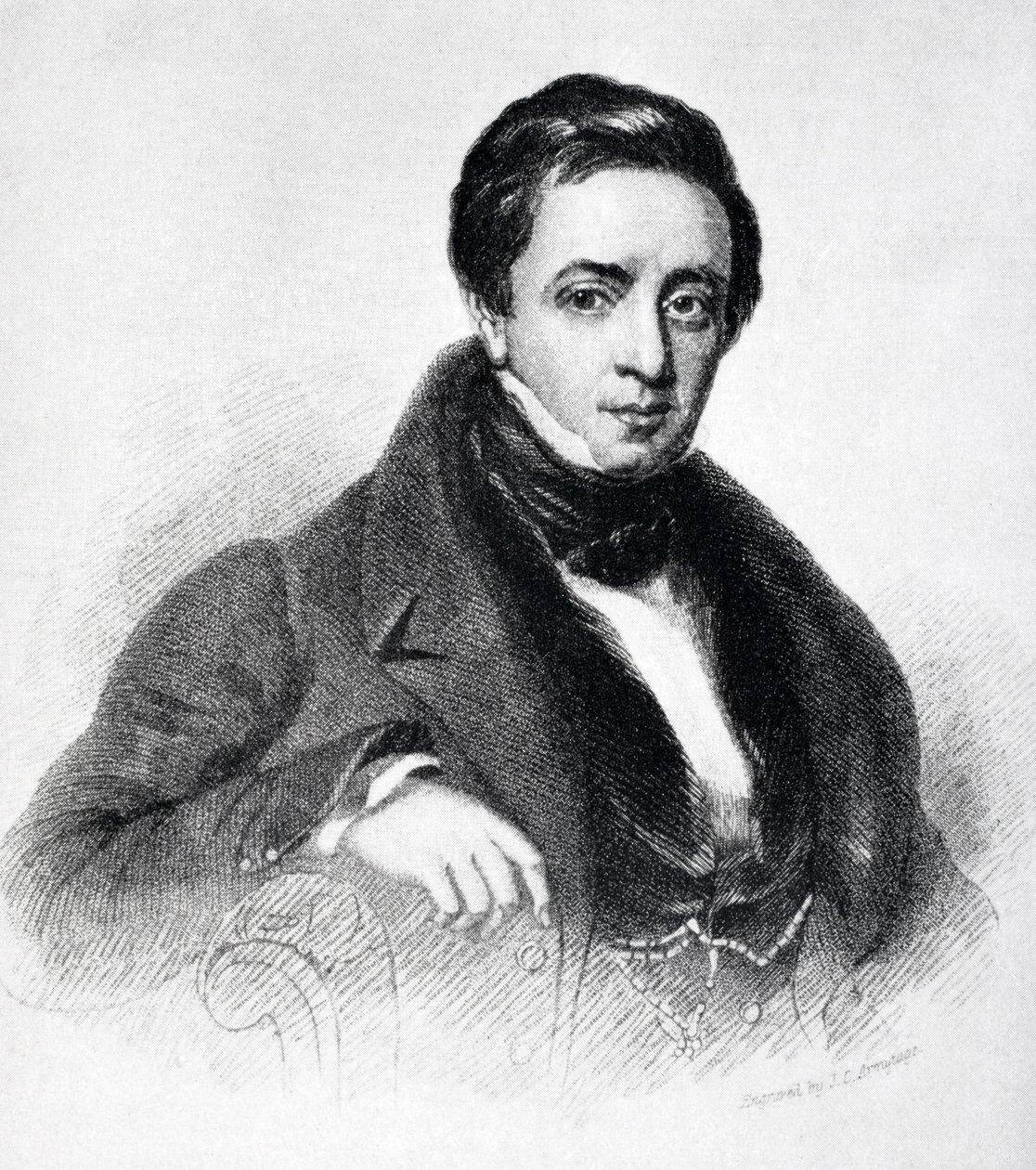 Sir Thomas Noon Talfourd (1795-1854) z „Życia Charlesa Lamba, tom I” E.V. Lucas, opublikowane w 1905 autorstwa English School