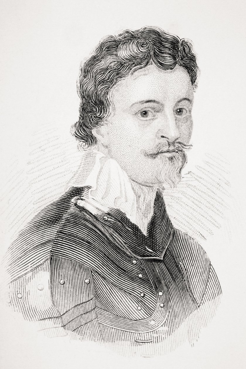 Sir Thomas Wentworth, ilustracja z „Starej Anglii Worthies” Lorda Broughama, opublikowana ok. 1880 r. autorstwa English School