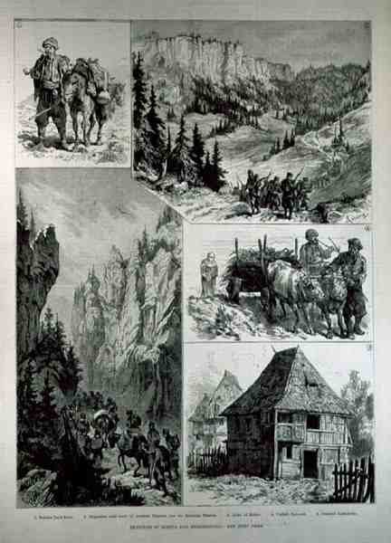 Szkice o Bośni i Hercegowinie, z The Illustrated London News, 18 lutego 1882 r. autorstwa English School