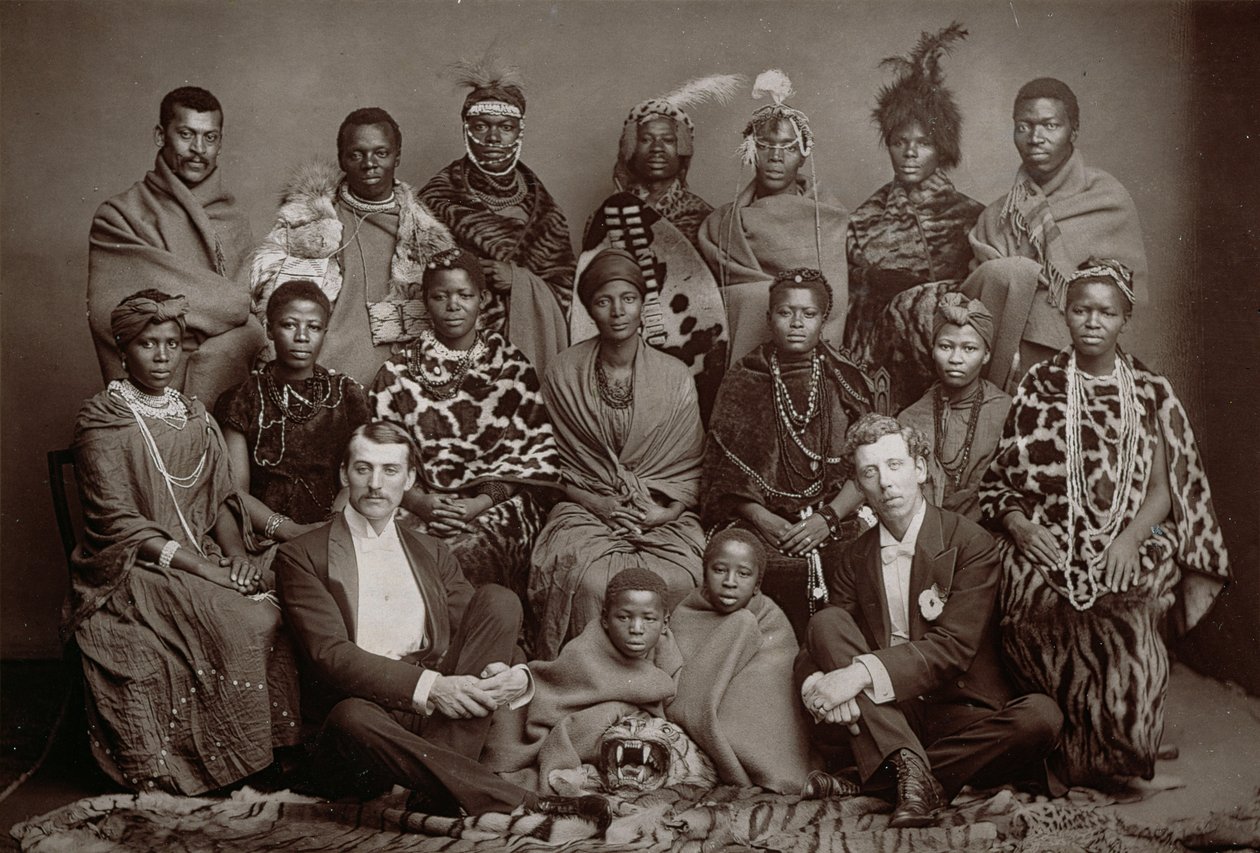 Африкийн уугуул найрал дуу, 1891 (woodburytype)поли autorstwa English School