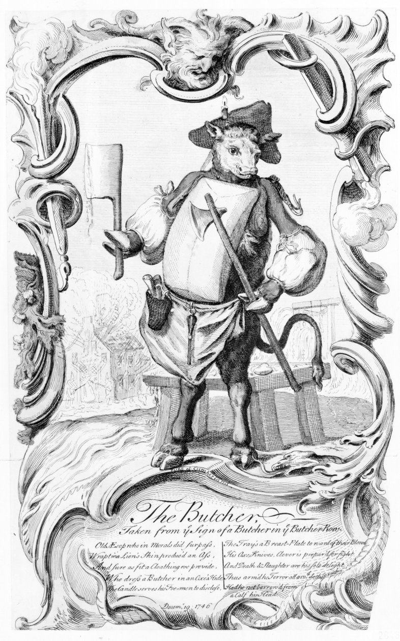 Rzeźnik, wydana w 1746 r. autorstwa English School