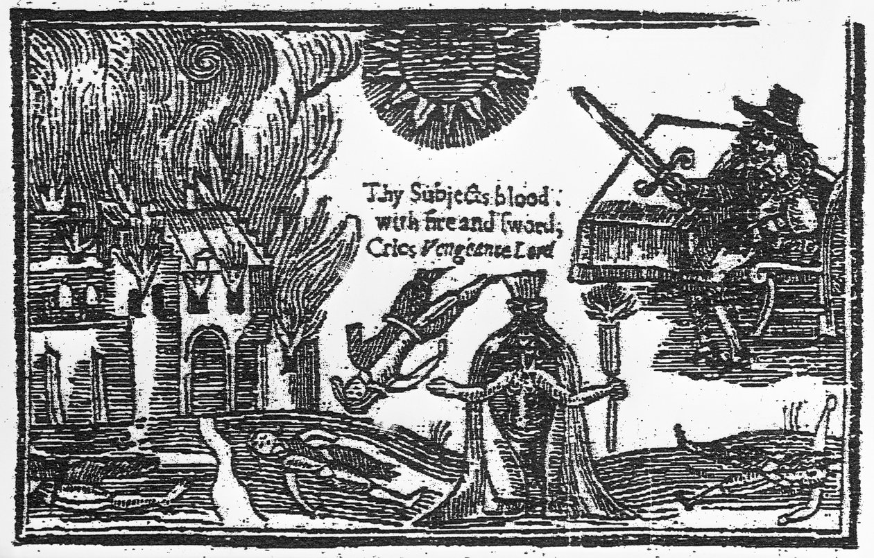 Zniszczenie Colchester podczas angielskiej wojny domowej, 1648 autorstwa English School