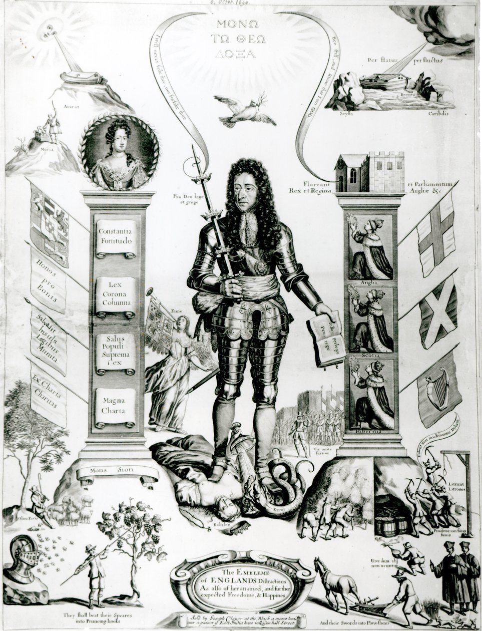 Godło Anglii, październik 1690 autorstwa English School