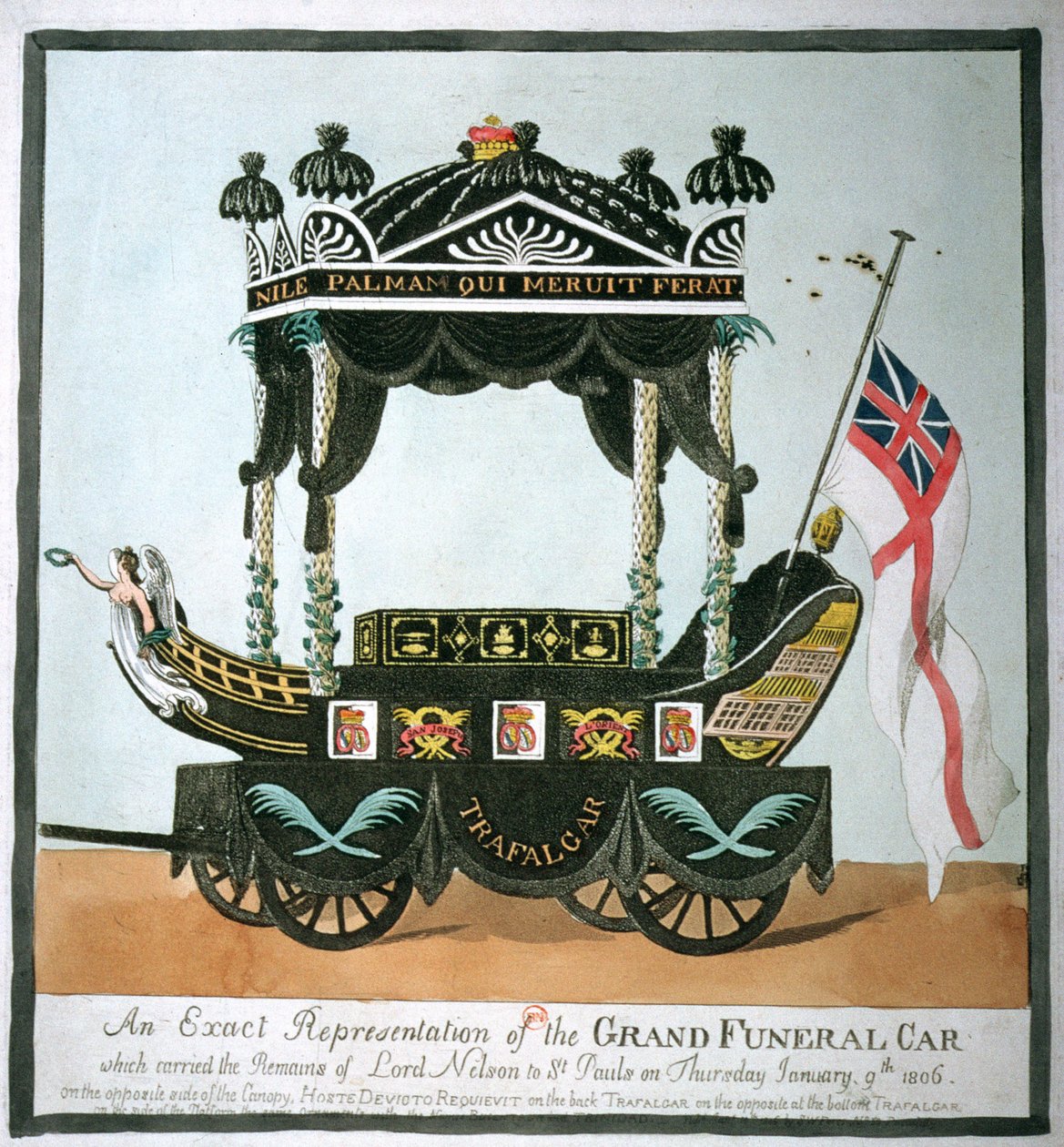 Pogrzeb Lorda Nelsona (1758-1805) 9 stycznia 1806 r. autorstwa English School