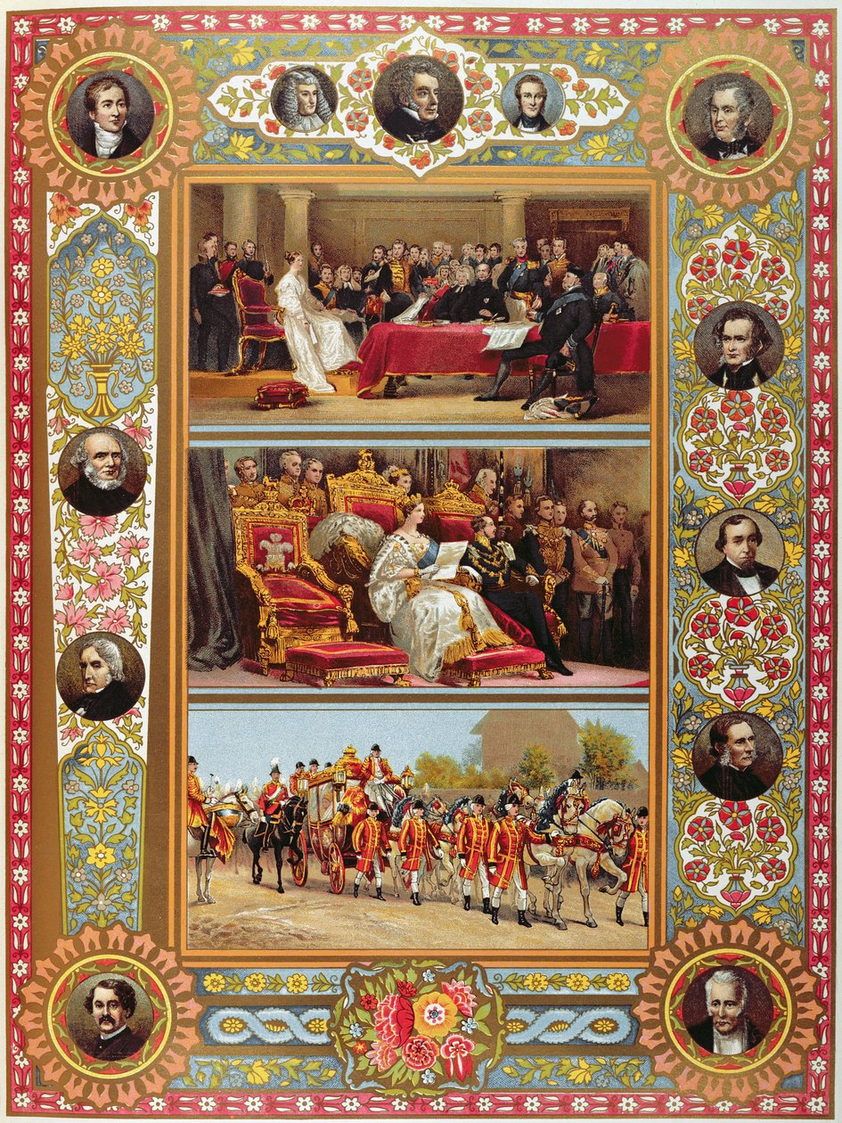 Życie królowej Wiktorii z jubileuszowego wydania „Illustrated London News” autorstwa English School