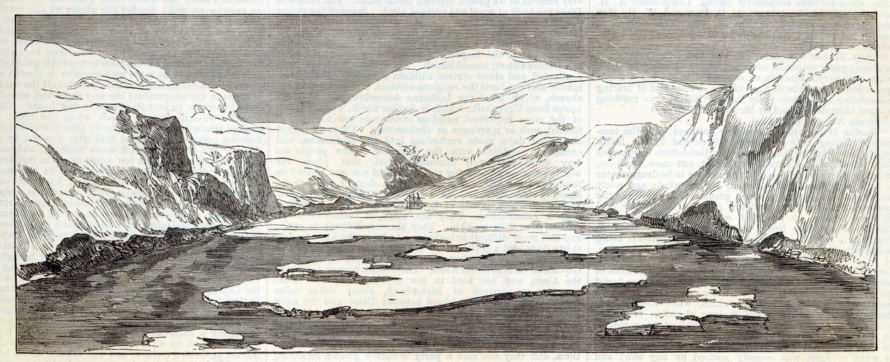 Ekspedycja na Biegun Północny: Discovery Bay, z „The Illustrated London News”, 1876 autorstwa English School