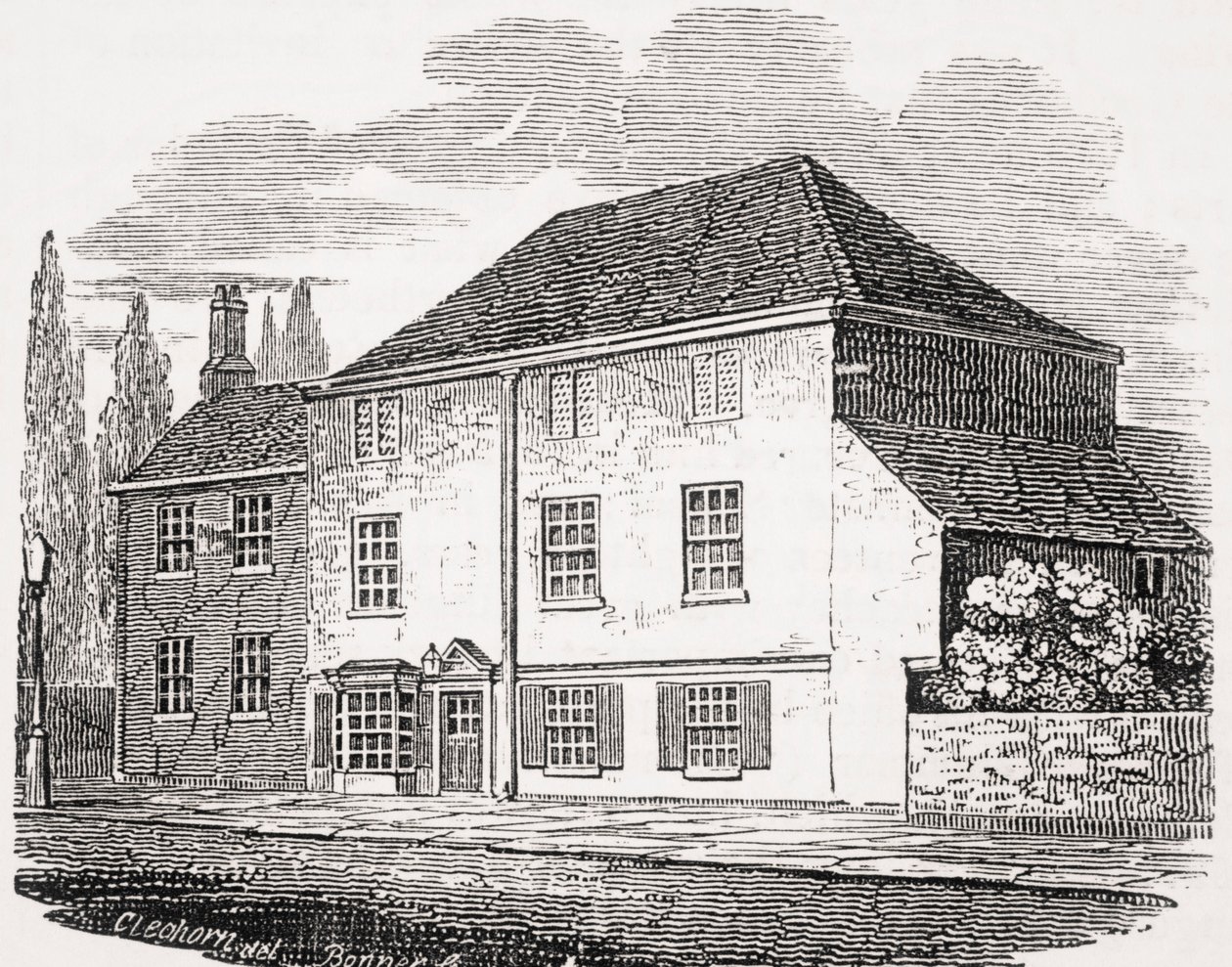 The Pied Bull, Islington, z książki „Old England