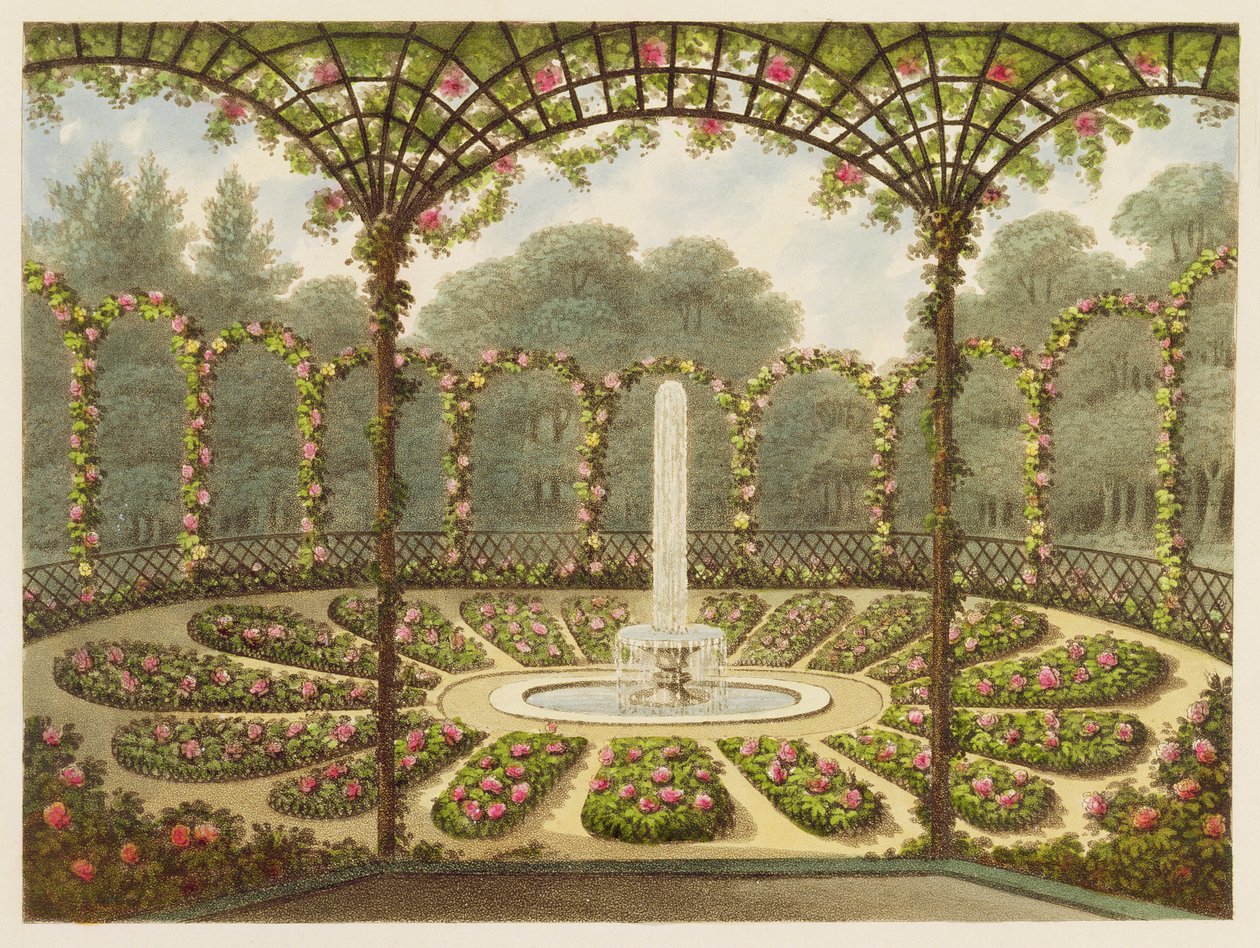 Różaniec w Ashridge, wyd. przez J. Taylora, 1816 autorstwa English School
