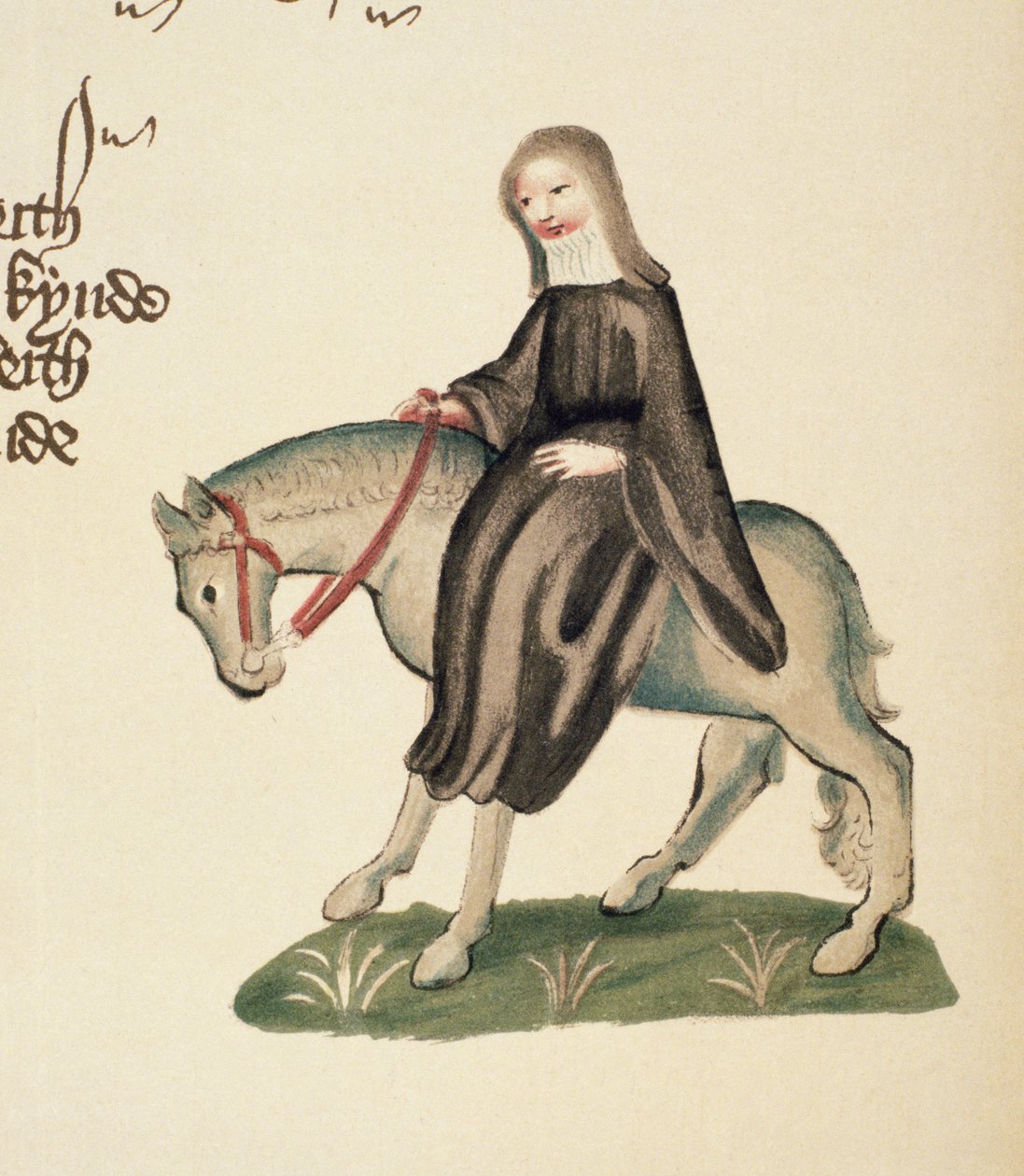 The Second Nun, fragment z Opowieści kanterberyjskich, Geoffrey Chaucer (ok. 1342-1400) Rękopis Ellesmere, wydanie faksymilowe, 1911 (szczegóły oryginalne zob. 128940) autorstwa English School
