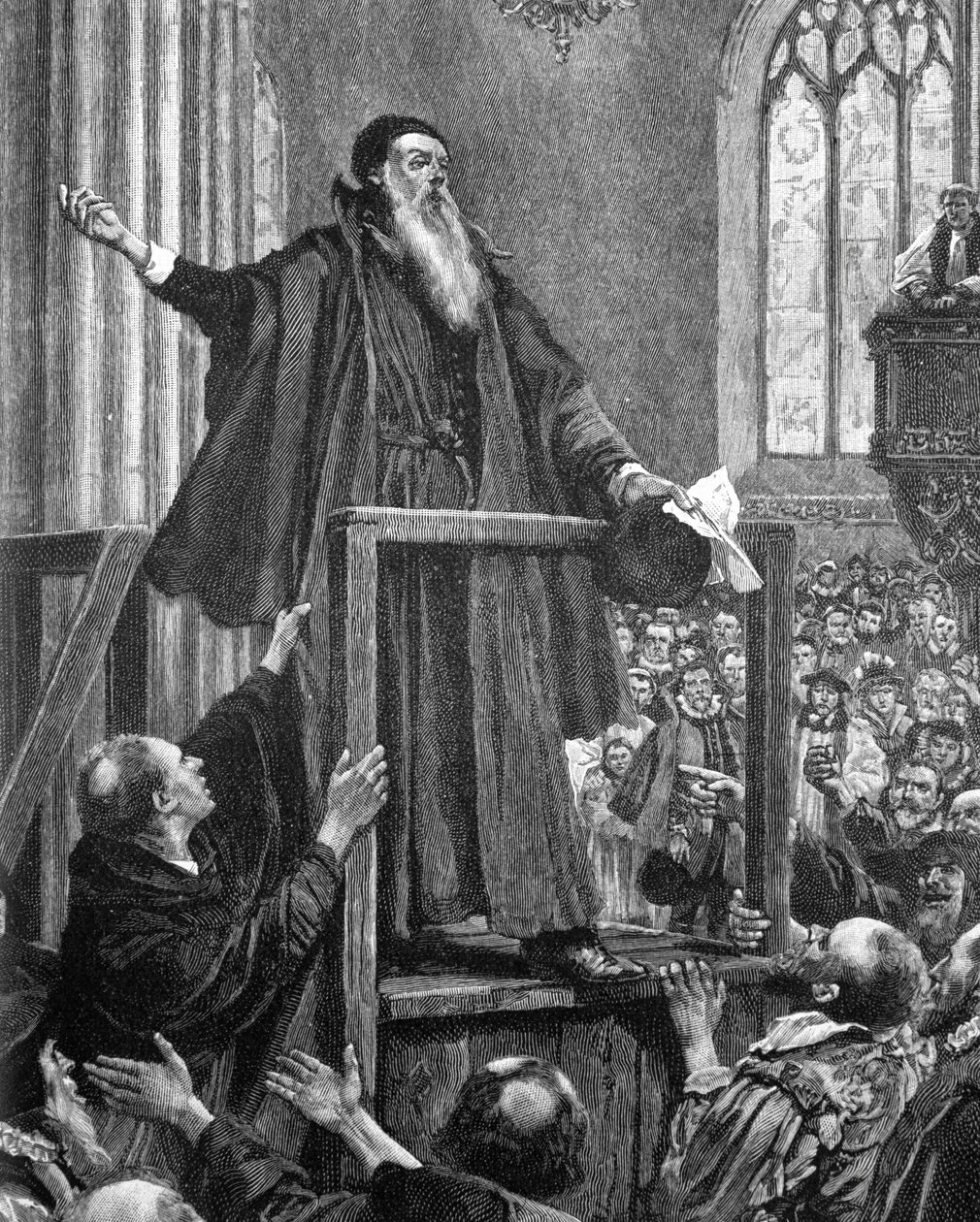 Thomas Cranmer (1489-1556) Głoszenie autorstwa English School