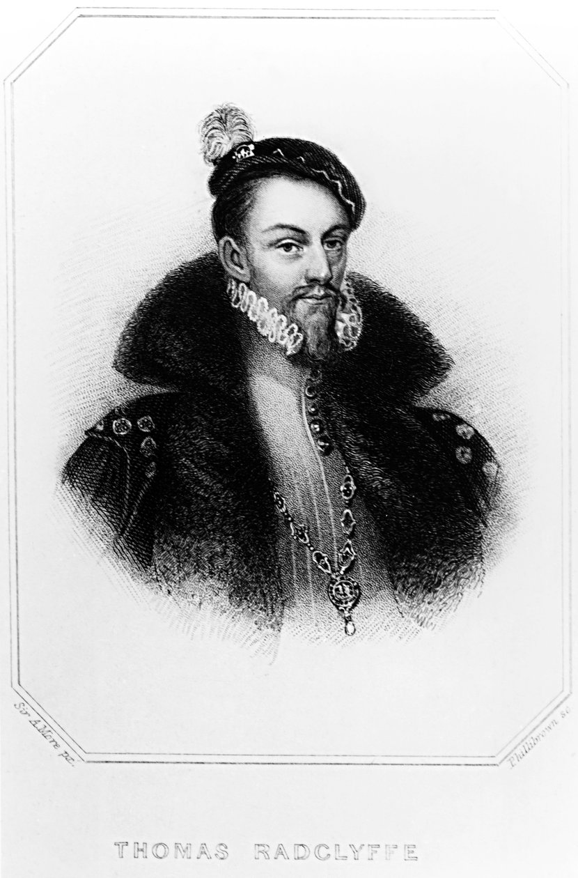 Thomas Radclyffe (ok.1526-83) 3. hrabia Sussex autorstwa English School