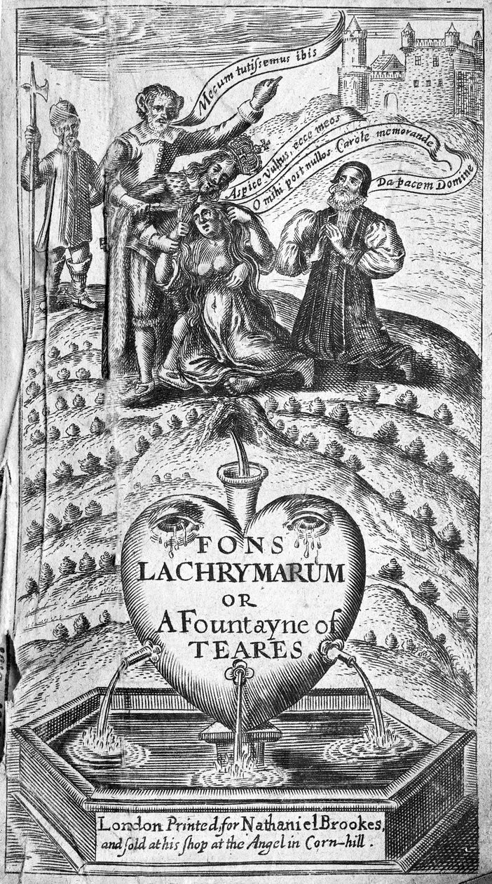 Strona tytułowa Fons Lacyrymarum, 1649 autorstwa English School
