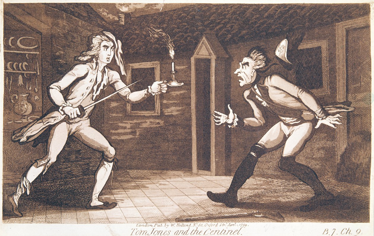 Tom Jones i Centinel, 1799 autorstwa English School