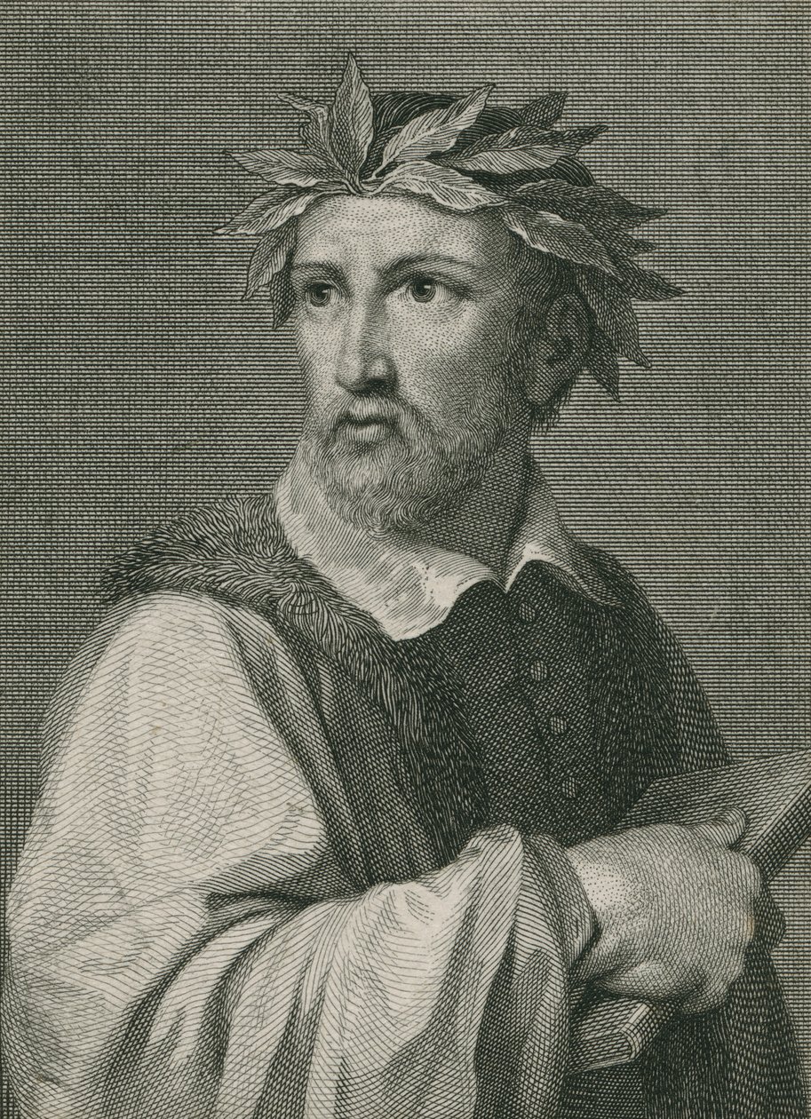 Torquato Tasso z „Galerii Portretów”, wyd. 1833 autorstwa English School