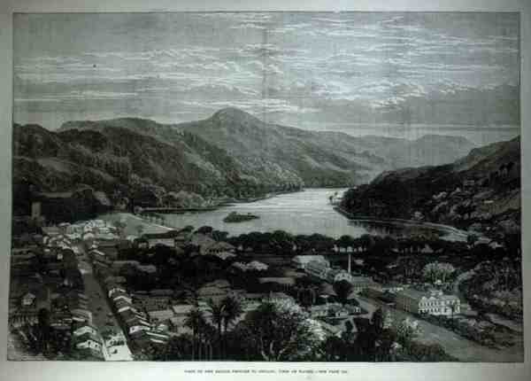 Wizyta Sailor Princes na Cejlonie: Widok Kandy, z The Illustrated London News, 11 lutego 1882 autorstwa English School