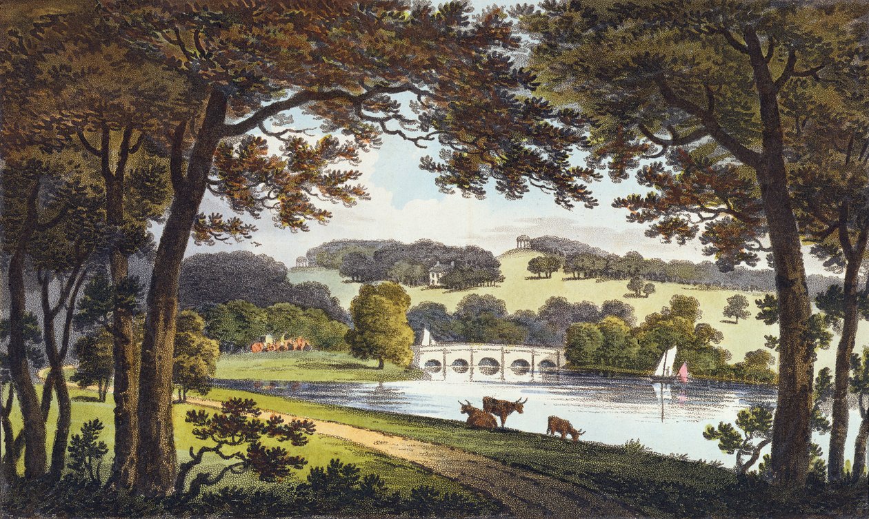 Woda w Wentworth, Yorkshire, 1802 autorstwa English School