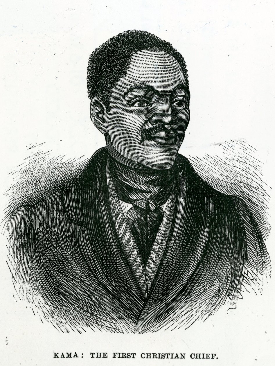 William Kama (1798-1875), pierwszy chrześcijański wódz autorstwa English School