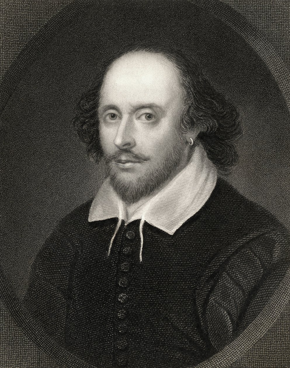 William Shakespeare (1564-1616) z „Galerii Portretów”, wydana w 1833 r. autorstwa English School
