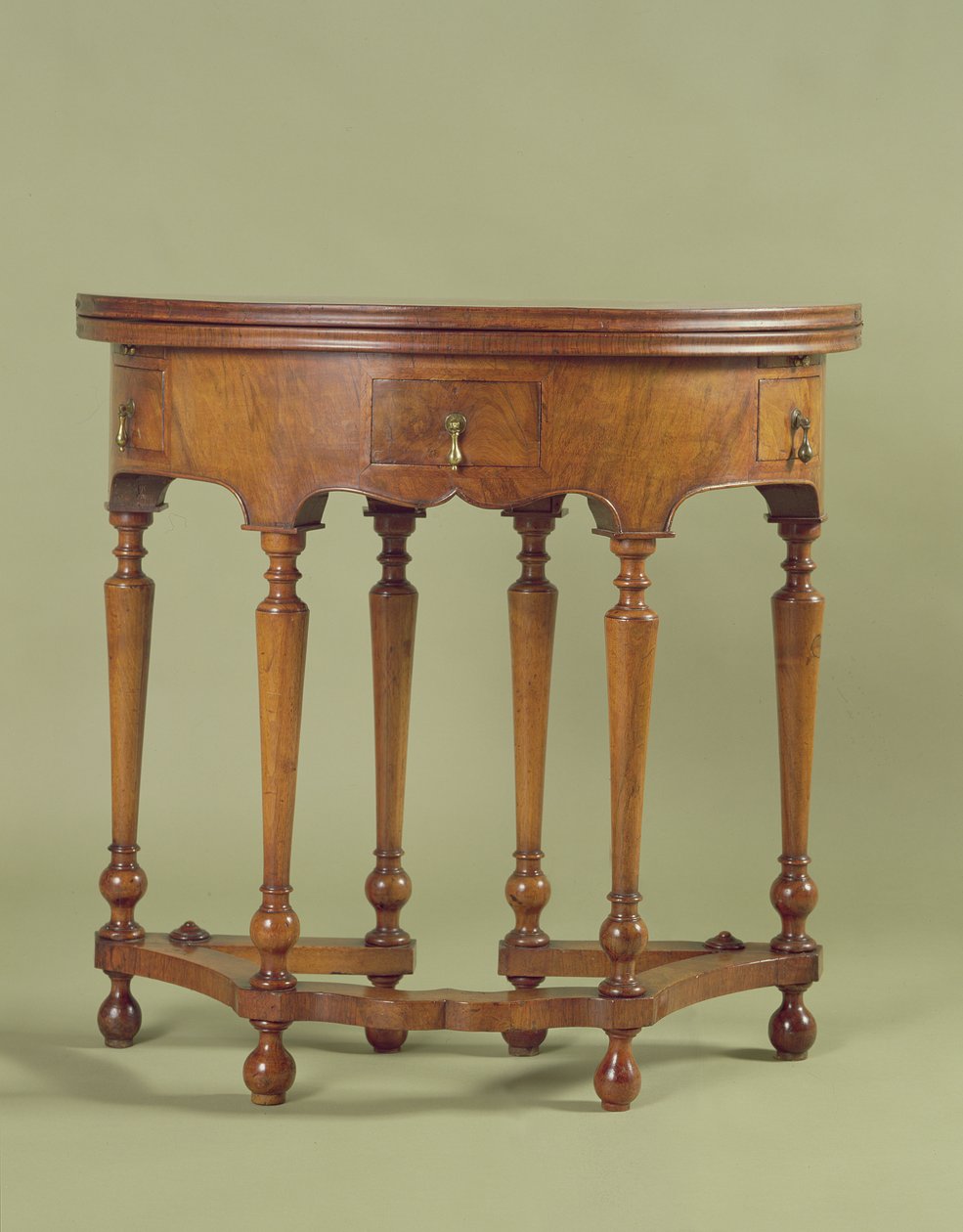 Stolik do karty William i Mary, ok. 1690 (orzech) autorstwa English School