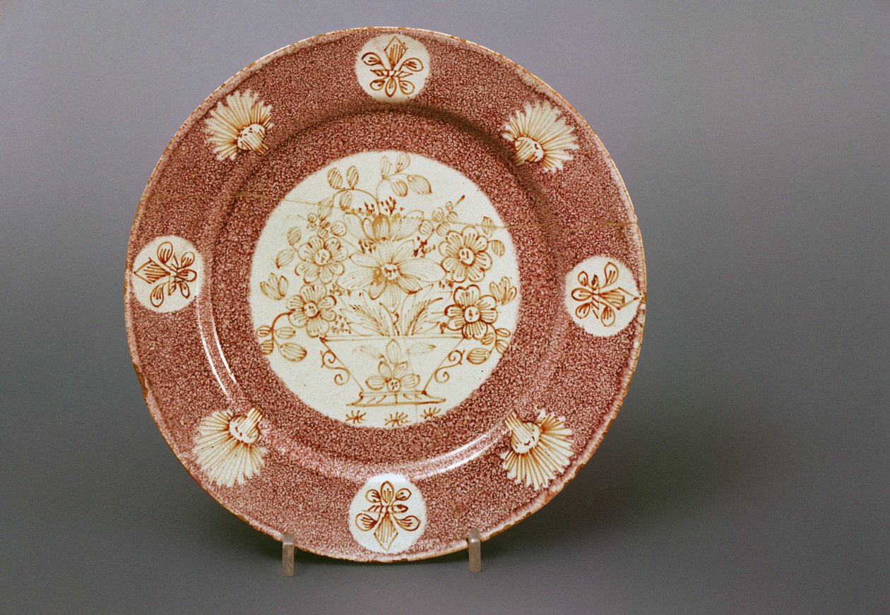 Talerz delftware Wincanton, ok.1745 (ceramiczny) autorstwa English School