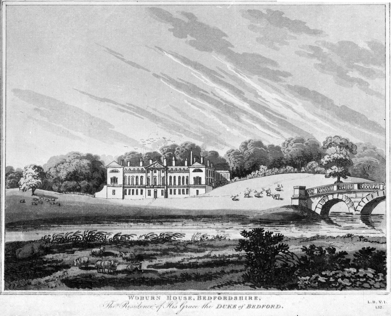 Opactwo Woburn, Bedfordshire autorstwa English School