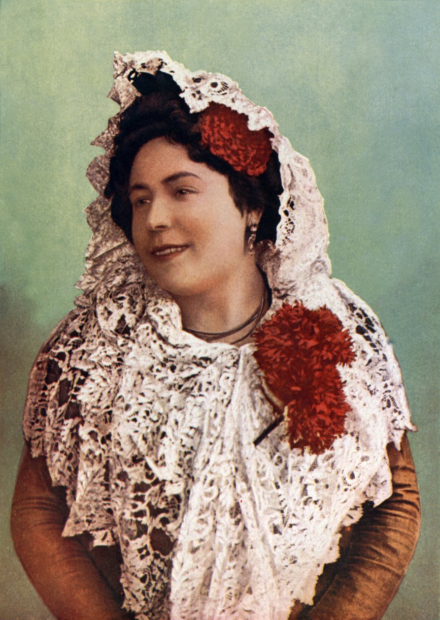 Andaluzyjska kobieta (zdjęcie kolorowe) autorstwa English Photographer
