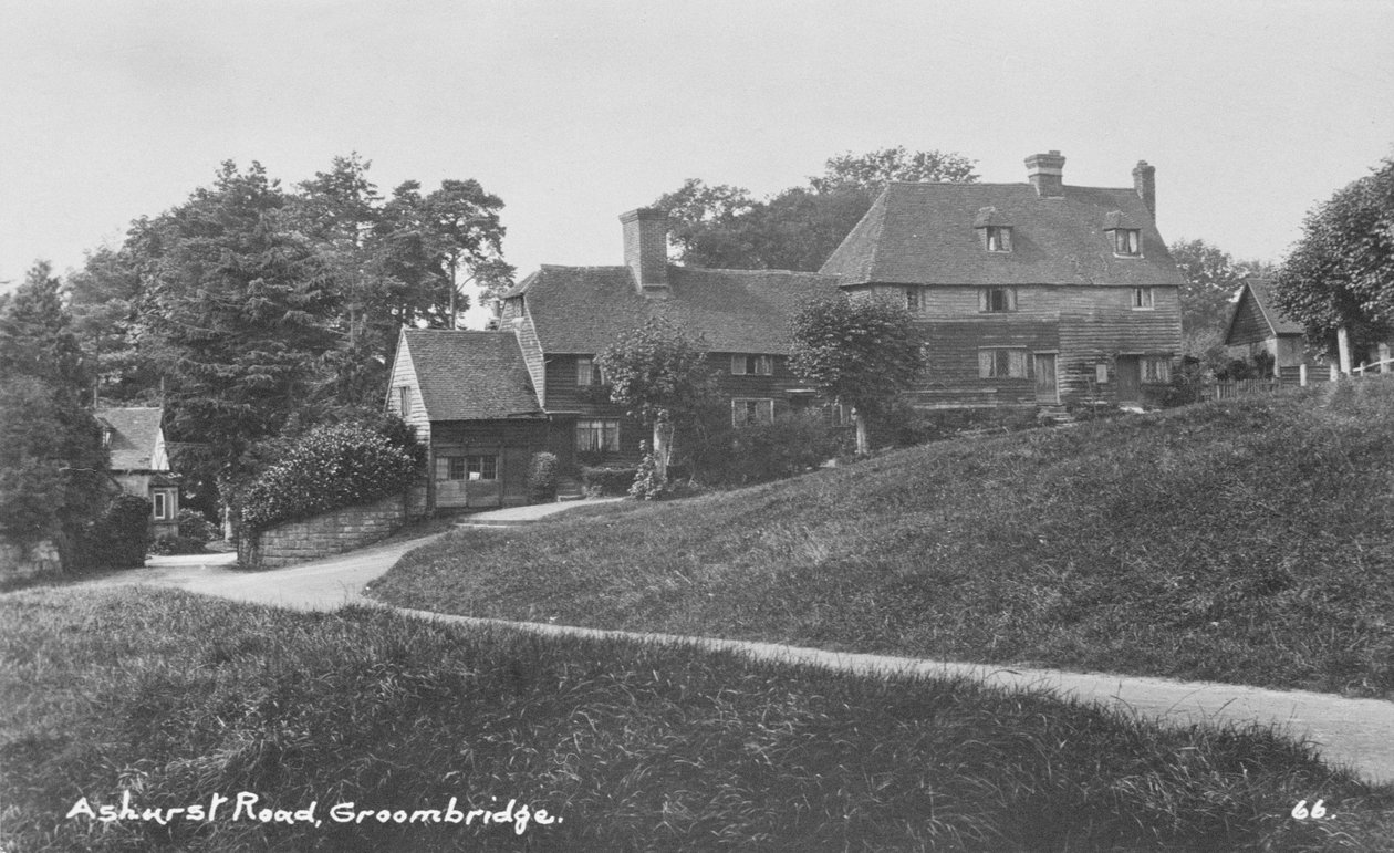 Ashurst Road, Groombridge, East Sussex, ok. 1910 r. autorstwa English Photographer