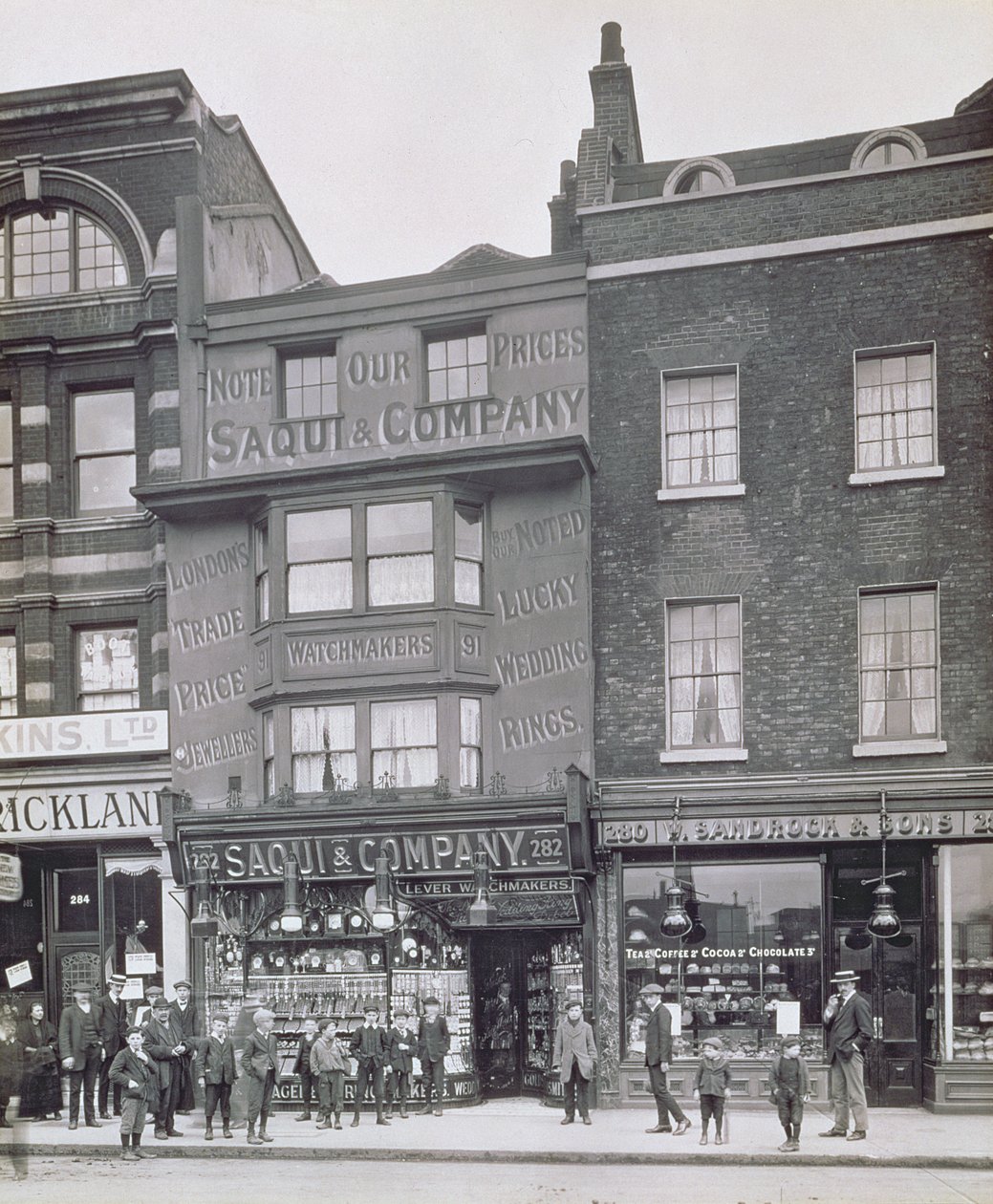 Bishopsgate, z Historic London Buildings autorstwa Alfreda i Johna Bool (f.1850-1900) oraz Henry