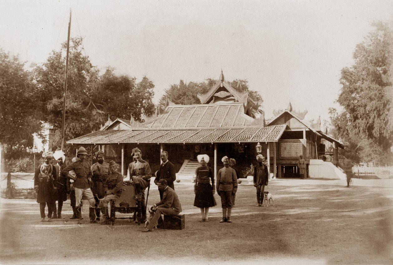 Dom Szefów, Mandalay, c.1886 autorstwa English Photographer