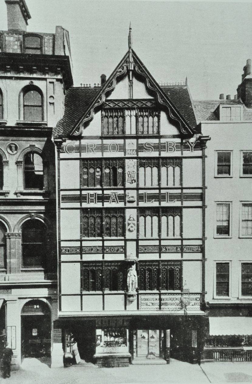Crosby Hall, Bishopsgate, Londyn, 1890 autorstwa English Photographer
