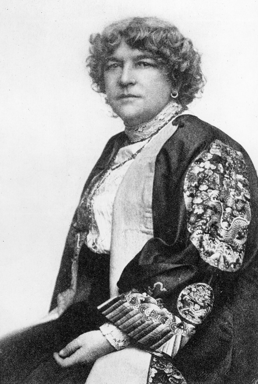 Fanny Stevenson, żona Roberta Louisa Stevensona (m.o. zdjęcie) autorstwa English Photographer