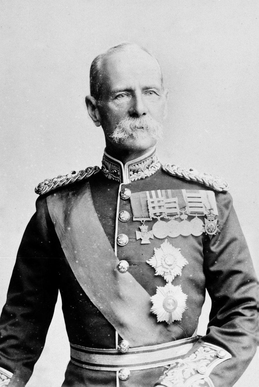Feldmarszałek Lord Roberts (1832-1914) w pełnym stroju, ok. 1895 autorstwa English Photographer