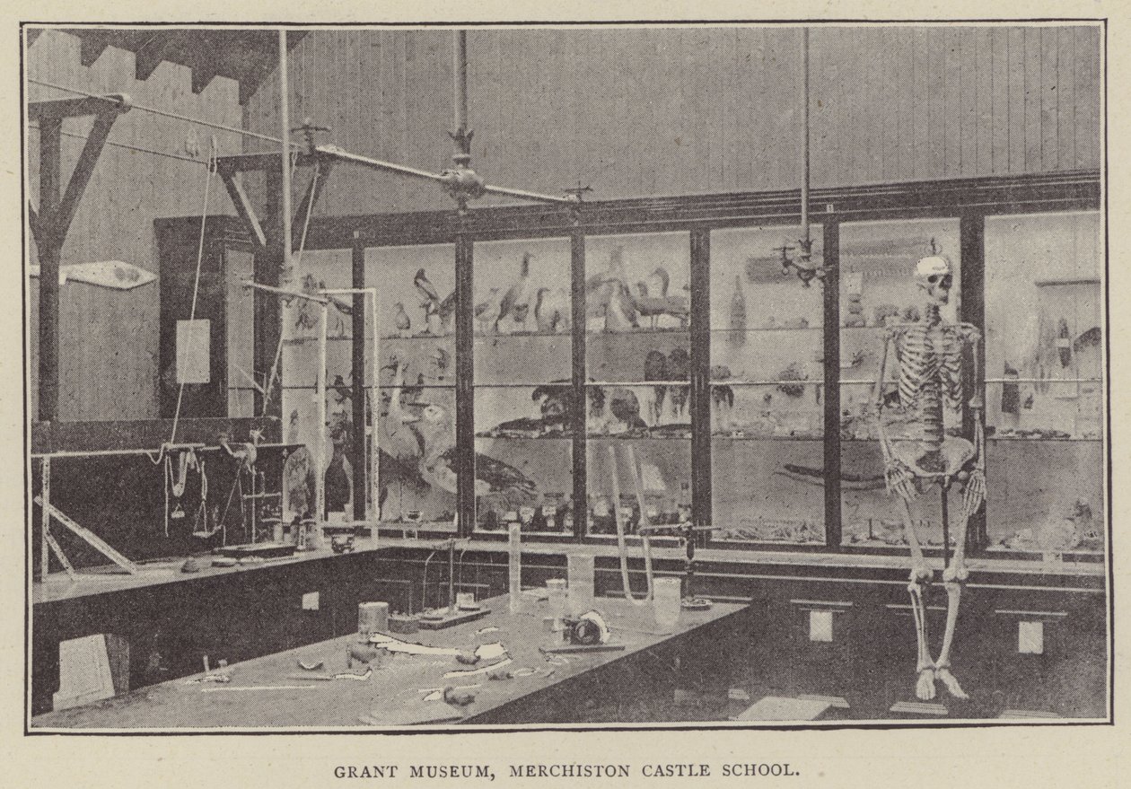 Grant Museum, Merchiston Castle School (grawerunek) autorstwa English Photographer