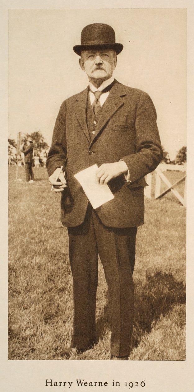 Harry Wearne w 1926 roku (zdjęcie w sepii) autorstwa English Photographer