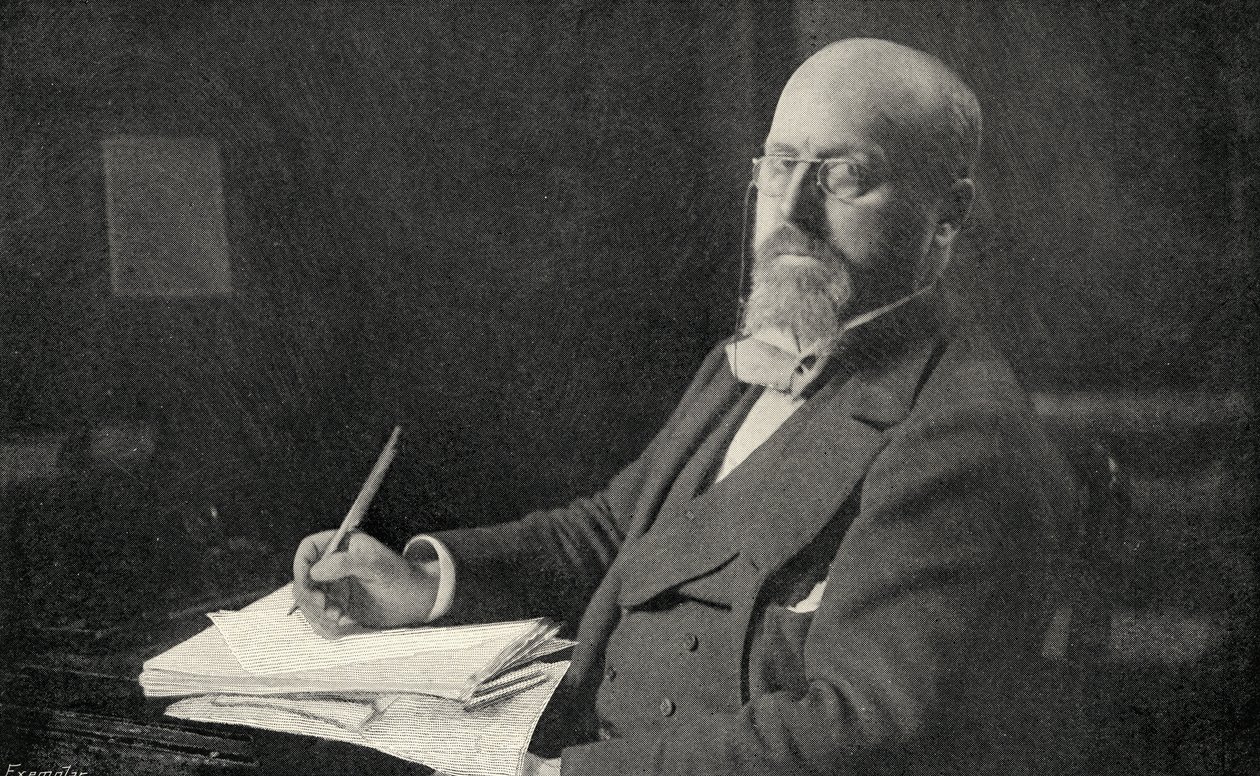Henry James (1843-1916) w swoim gabinecie autorstwa English Photographer