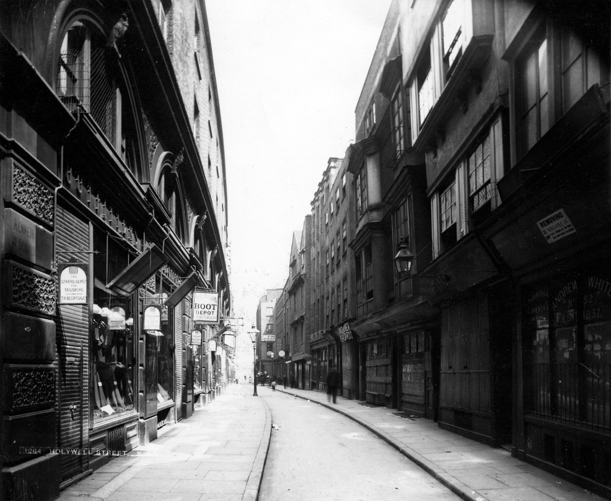 Holywell Street, XIX w. (zdjęcie) autorstwa English Photographer