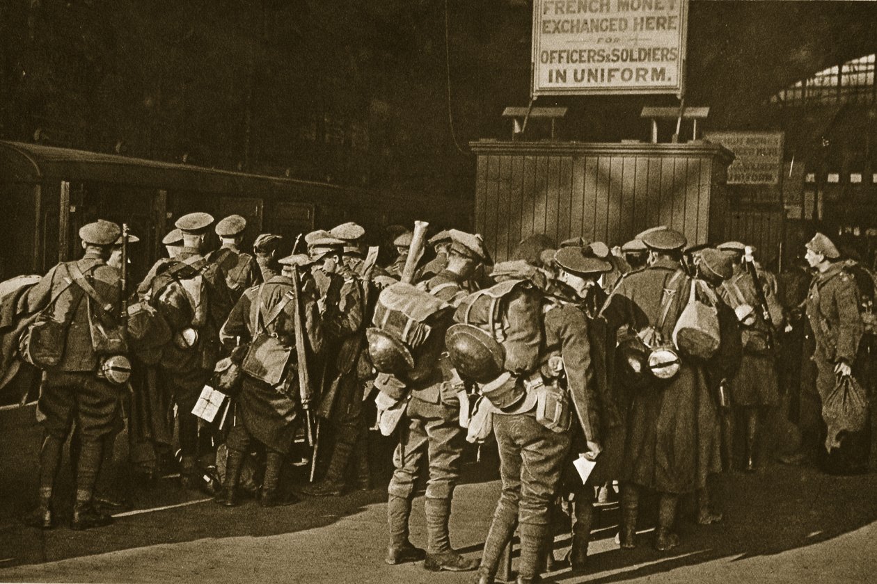Powrót do domu, z wielkim zadaniem zakończonym, 1918-19 autorstwa English Photographer