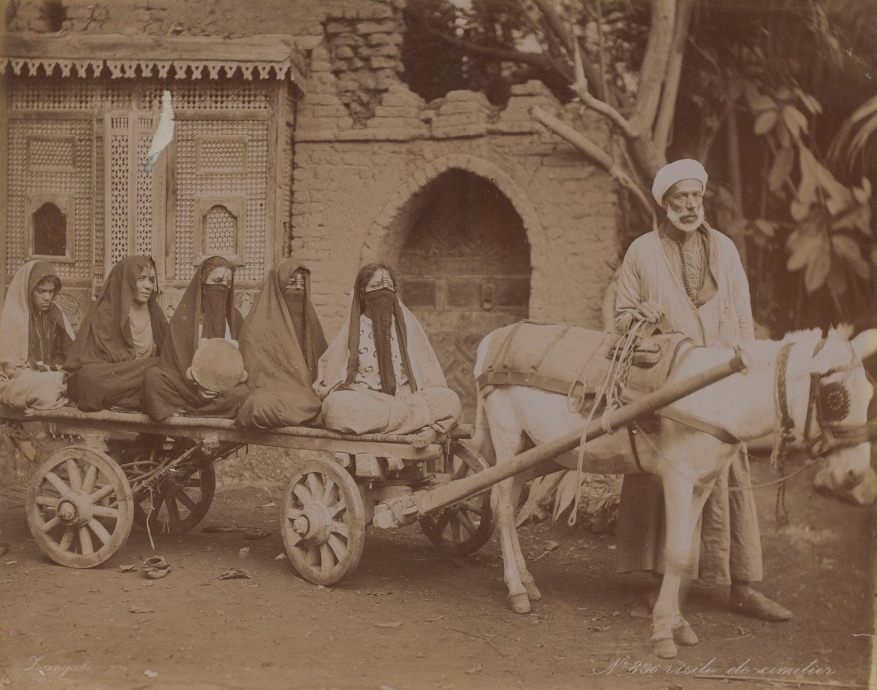 Wóz konny, Kair, 1893 autorstwa English Photographer