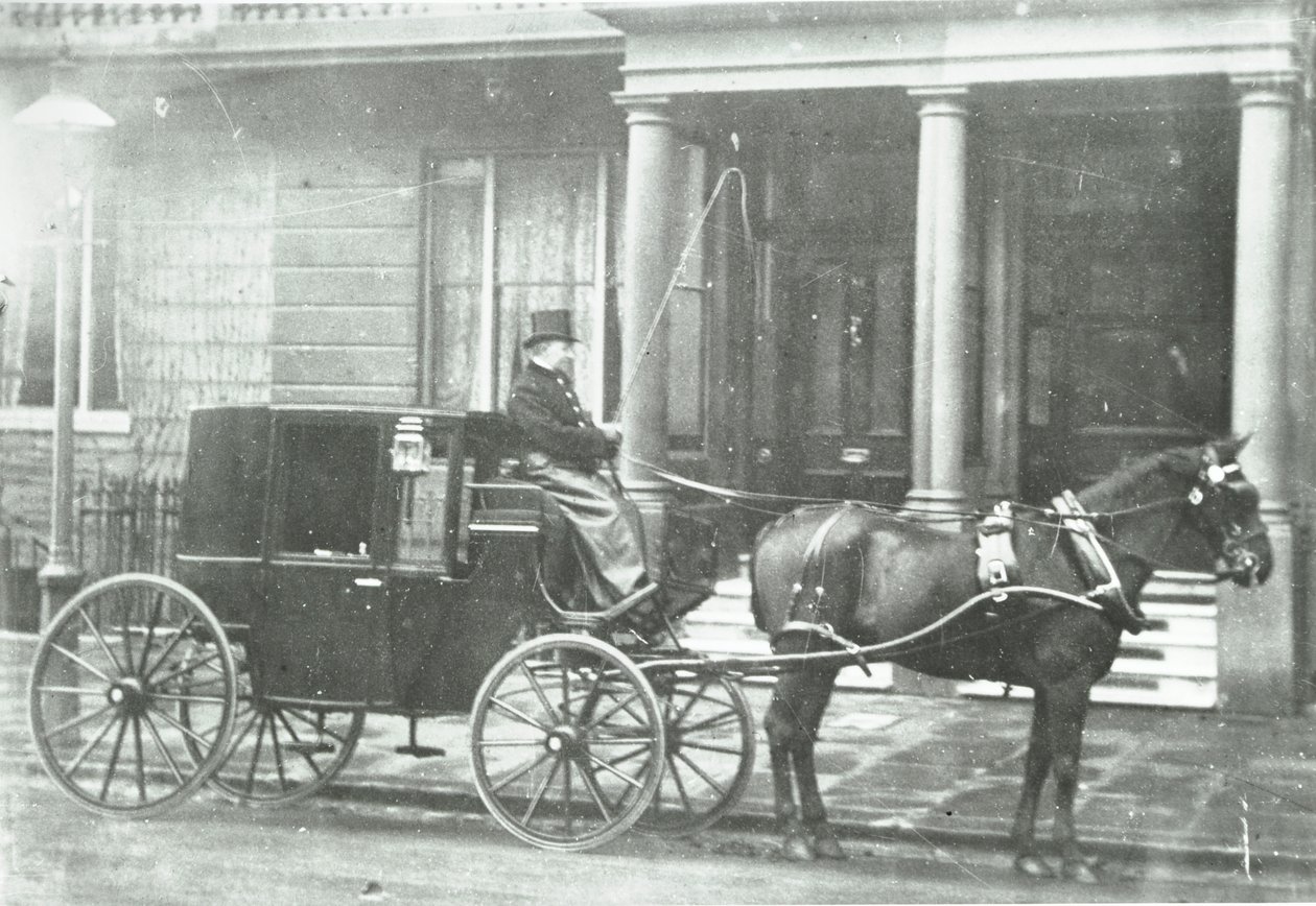 Dorożka konna , 1890 autorstwa English Photographer