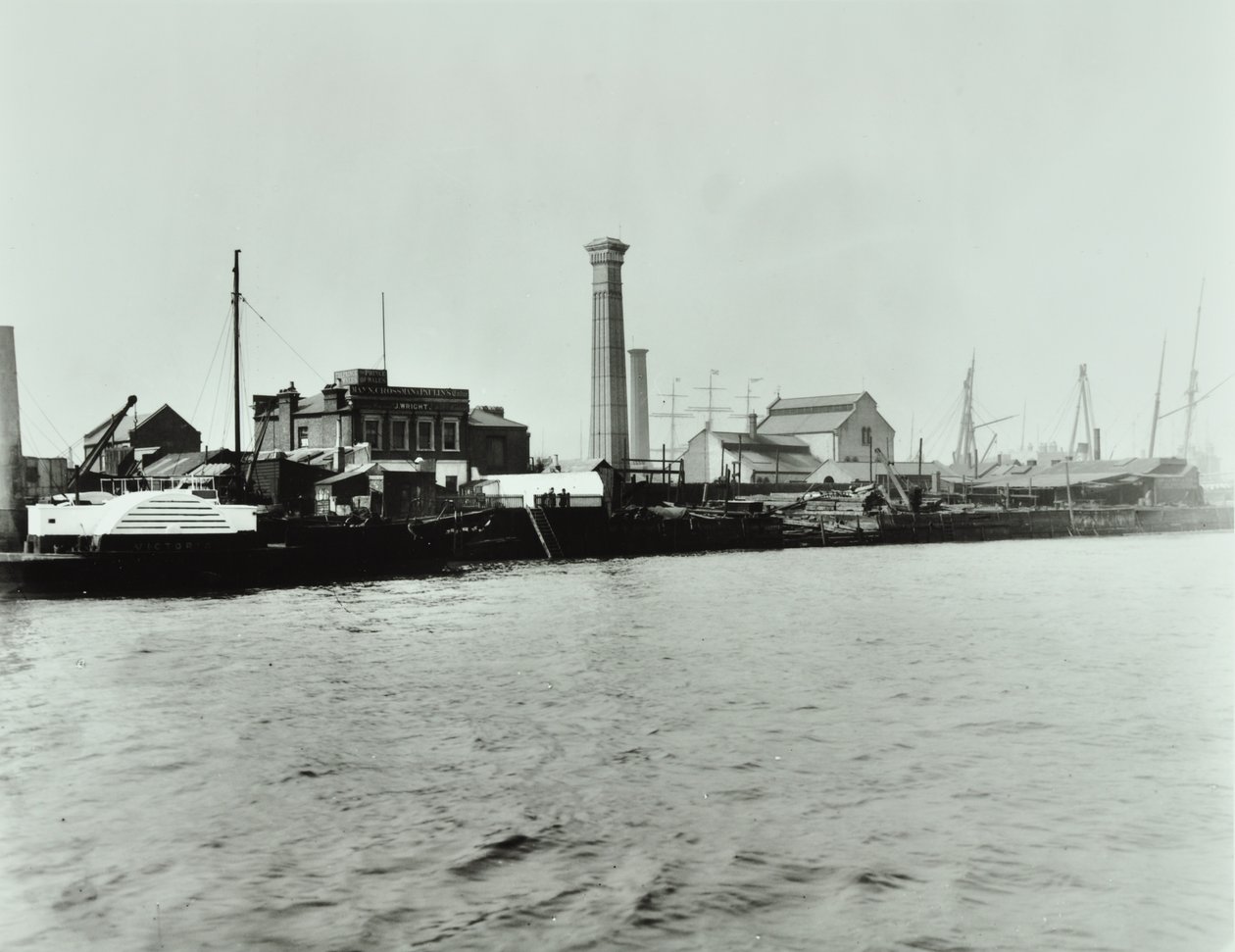 Przepompownia Isle of Dogs: zewnętrzna, 1895 autorstwa English Photographer